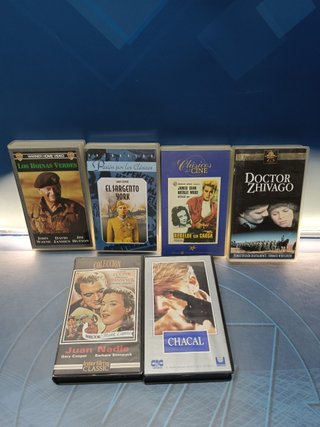 PELÍCULAS 9 VHS, pack películas clasicas