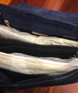 Bolso Clutch Piel y Lana PG