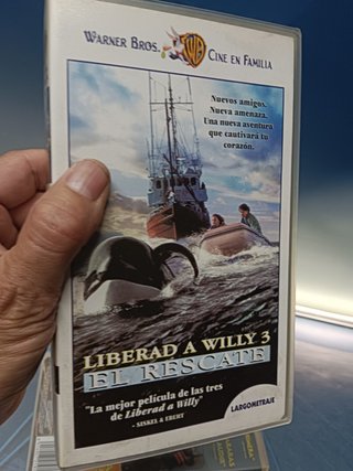 cintas VHS, LIBERAD A WILLY 1, 2 y 3: EL RESCATE,  CINE INFANTIL