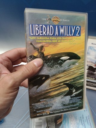 cintas VHS, LIBERAD A WILLY 1, 2 y 3: EL RESCATE,  CINE INFANTIL