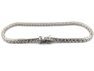 pulsera plata 925mm con piedra con circonita