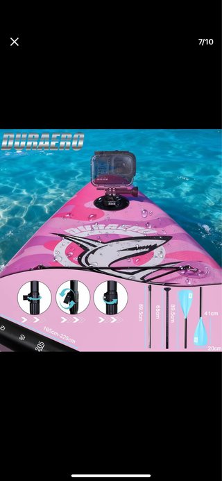 Tabla Padel Surf Rosa Camuflaje
