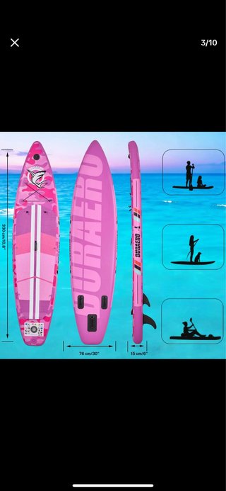 Tabla Padel Surf Rosa Camuflaje