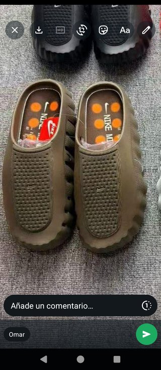 Chanclas Nike Mind Marrones