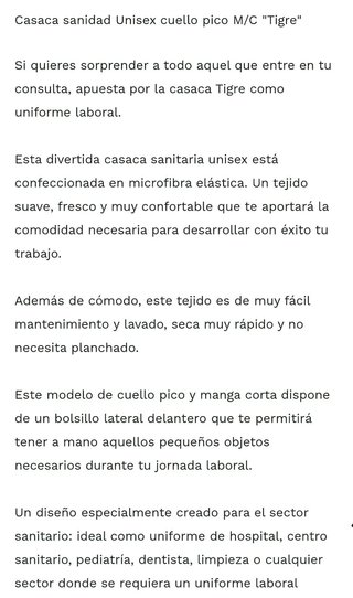 Casaca tigre