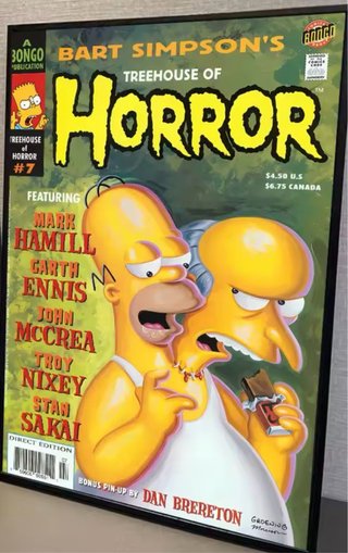 Bart Simpson Treehouse of Horror #7 vinilo A4