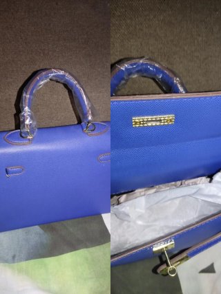 Set de 2 bolsos: azul y negro