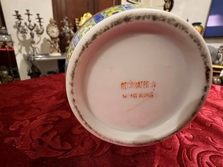 Jarrón porcelana china Famille Rose años  60s