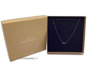 cadena oro 18k con piedra con diamante 22cm