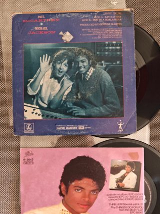 Michael Jackson lote 5 discos single vinilo 45 rpm