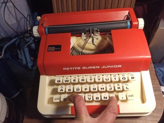 Máquina de escribir Petite Súper Junior Roja
