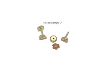 pendientes oro 18k con piedra con circonita