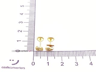 pendientes oro 18k con piedra con circonita