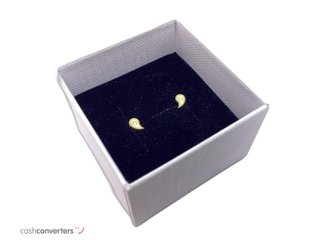 pendientes oro 18k con piedra con circonita