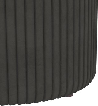 Pouf Contenitore per Soggiorno, Ingresso e Camera da Letto, Pouf Organizzatore in Tessuto Effetto Velluto 120 Kg Max, 36X36X44 Cm, Grigio