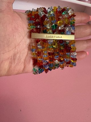 Pulsera BIMBA Y LOLA multicolor y dorada