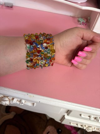 Pulsera BIMBA Y LOLA multicolor y dorada