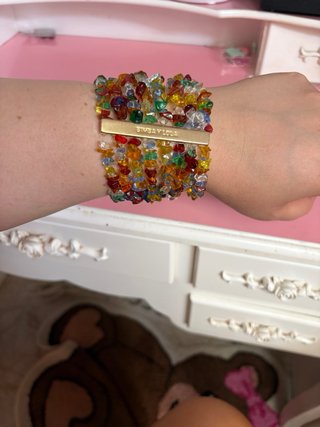 Pulsera BIMBA Y LOLA multicolor y dorada