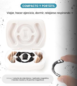 Tiras Nasales Magnéticas para Dormir