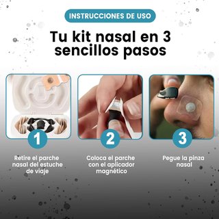 Tiras Nasales Magnéticas para Dormir