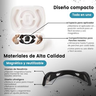 Tiras Nasales Magnéticas para Dormir