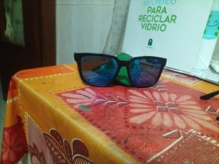Gafas de sol bipolares hombre negras y azules