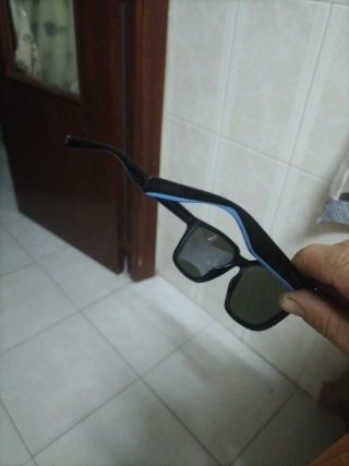 Gafas de sol bipolares hombre negras y azules