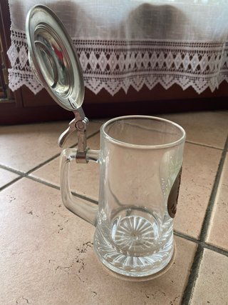 Bicchieri Birra Collezionismo Vetro Metallo