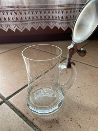 Bicchieri Birra Collezionismo Vetro Metallo