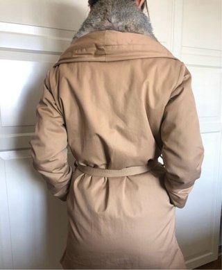 Abrigo Tommy Hilfiger Beige con Pelo
