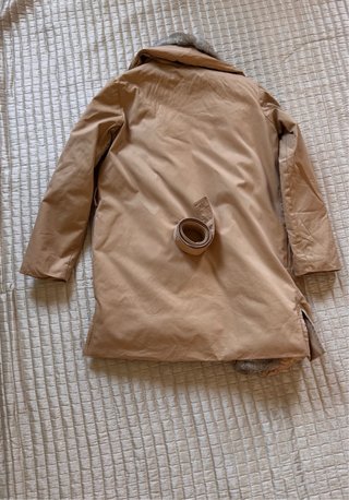 Abrigo Tommy Hilfiger Beige con Pelo