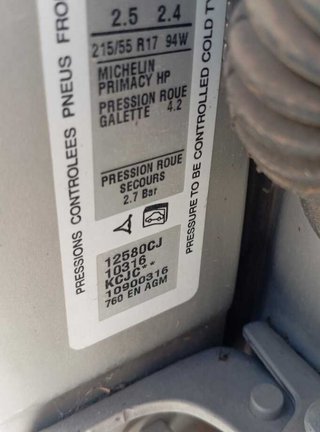 Peugeot 485258 radiador de agua p9688421380 508
