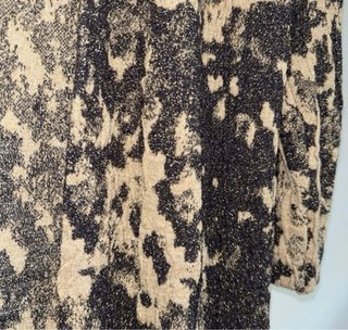 Cardigan lungo ZARA laminato oro/nero - Taglia M