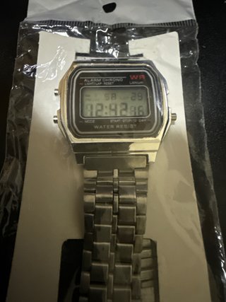 Reloj Estilo Casio A168W Plata (Marca Blanca)