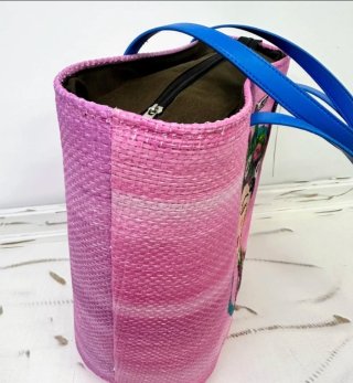 Bolso rafia Frida Kahlo,Toalla Pareo, gorro regalo