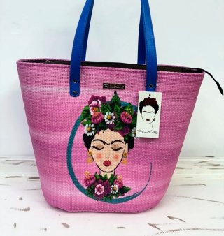 Bolso rafia Frida Kahlo,Toalla Pareo, gorro regalo
