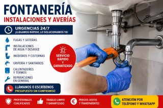 Reparaciónes fontanero