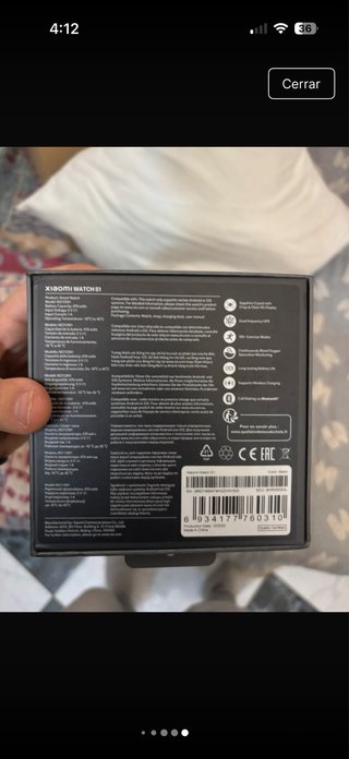 Xiaomi S1 Smartwatch Negro