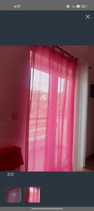 Cortinas rosas de gasa