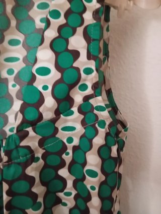 Top mujer verde y blanco