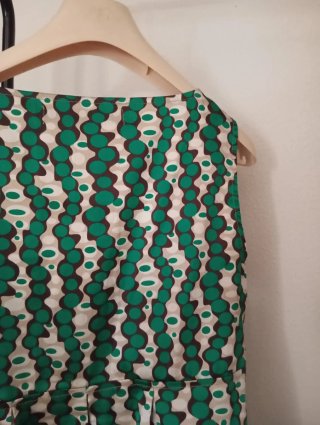 Top mujer verde y blanco