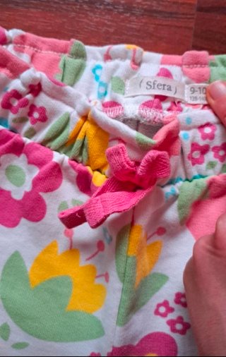 Lote 3 pantalones cortos niña 9 años