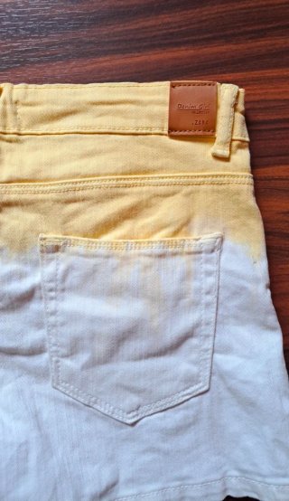 Pantalón corto vaquero teñido 9/10 años