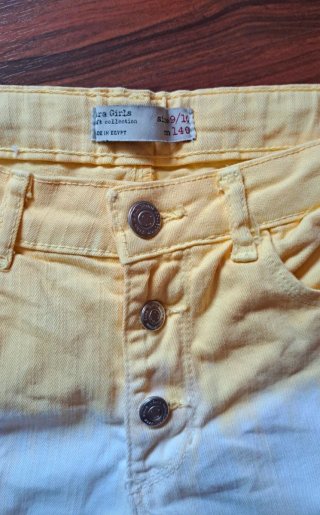 Pantalón corto vaquero teñido 9/10 años