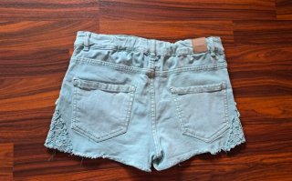 Shorts vaqueros con encaje 11/12 años