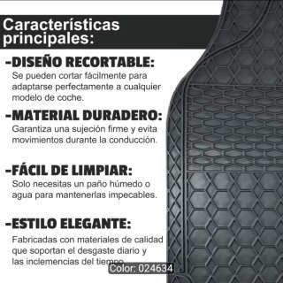 Alfombrillas de Coche de Goma Universal