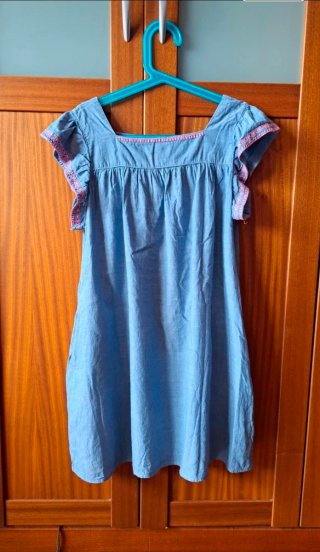 Vestido azul verano 9-10 años