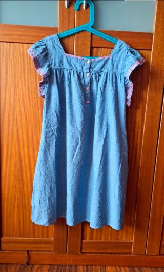 Vestido azul verano 9-10 años