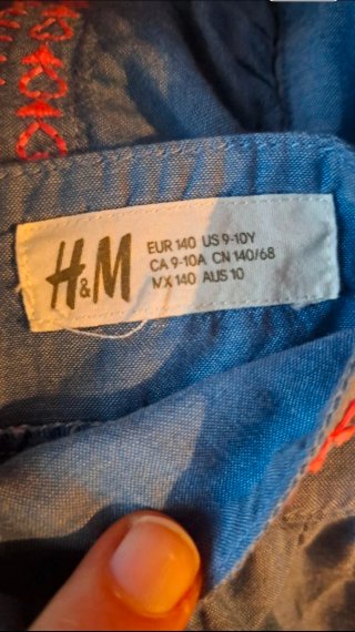 Vestido azul verano 9-10 años