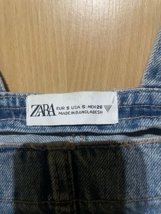 Peto vaquero Zara Talla S